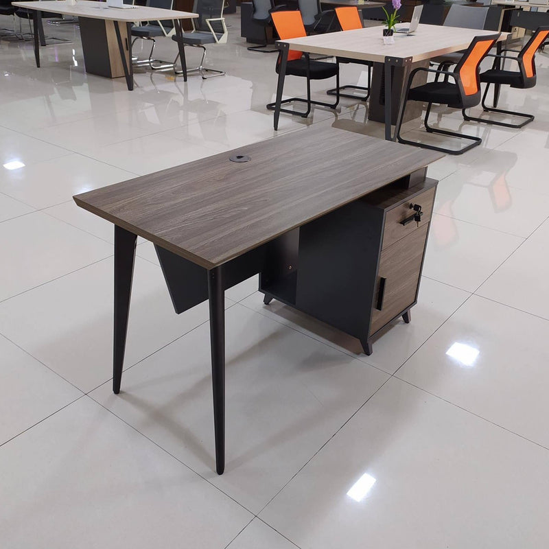 G Series Standard Desk with Cabinet