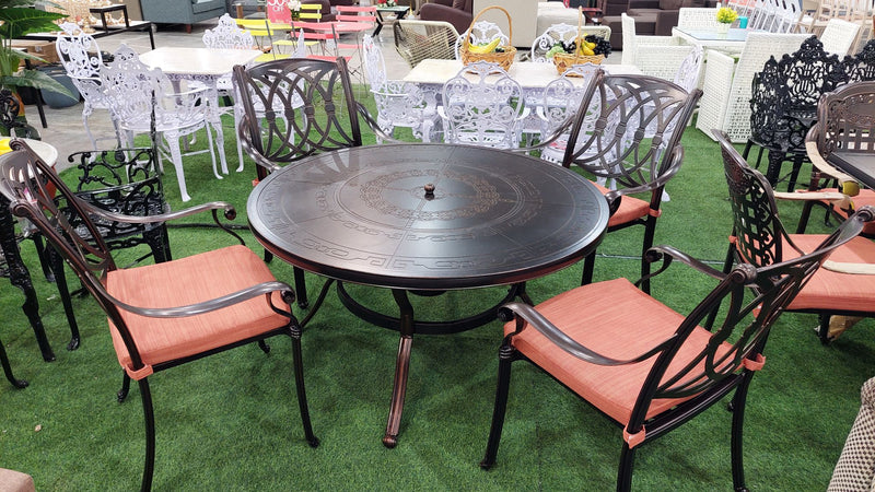 Bradley 4-Seater Round BBQ Table Set