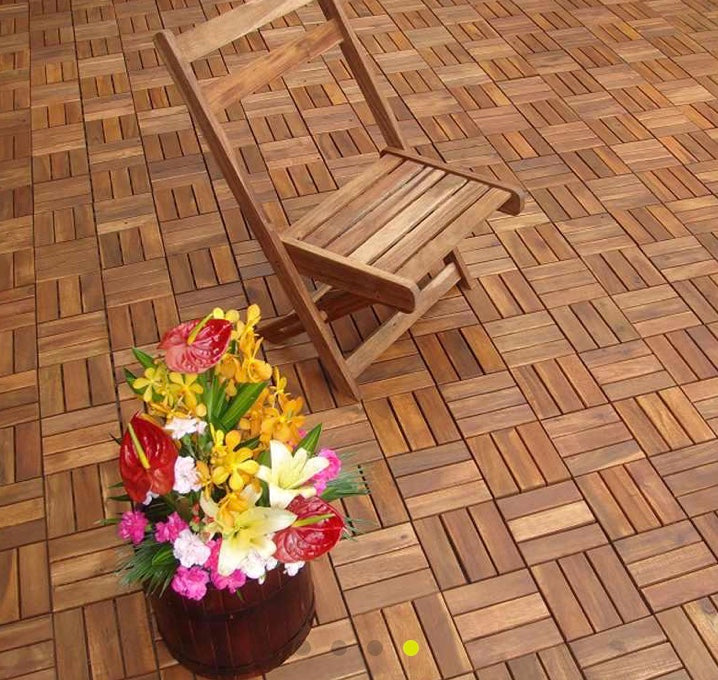 Solid Acacia Wood Deck Tile