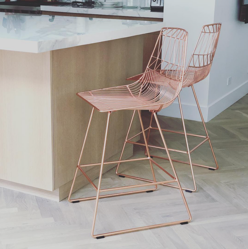 Arlo Plated Bar Stool