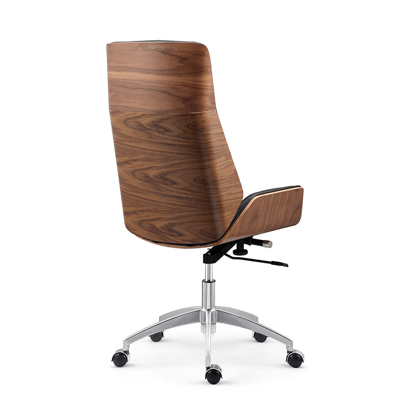 Gavin High Back Executive Chair (Wood)