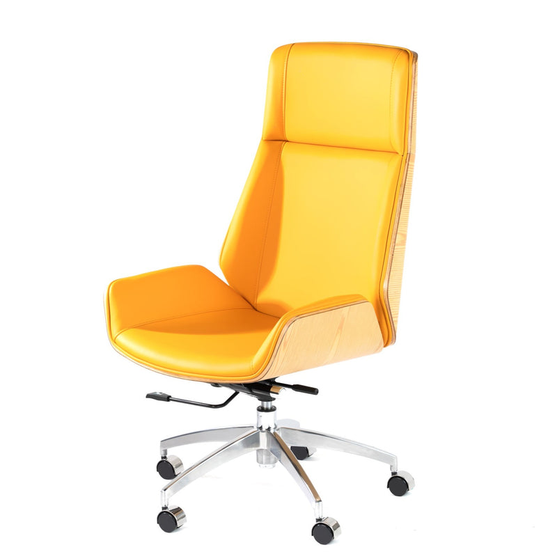 Gavin High Back Executive Chair (Wood)