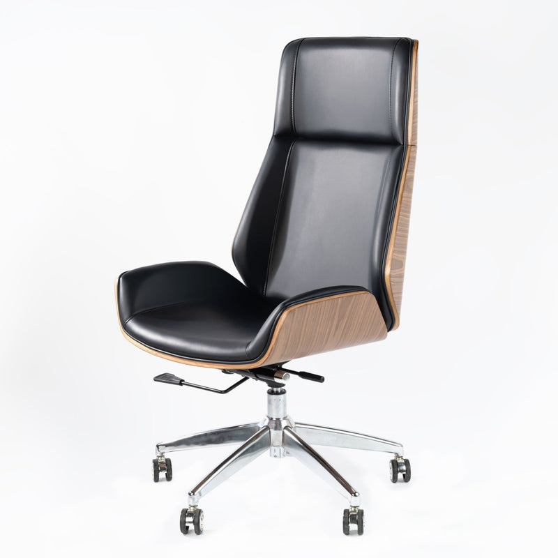 Gavin High Back Executive Chair (Wood)