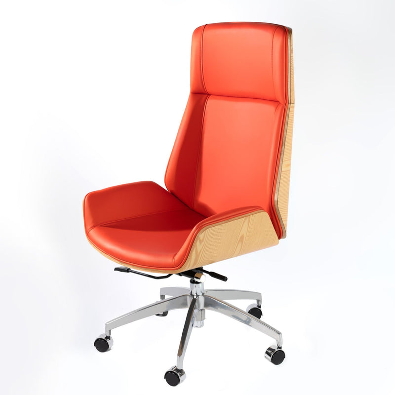 Gavin High Back Executive Chair (Wood)