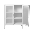 Audrey Metal Grid 2 Door Cabinet