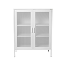 Audrey Metal Grid 2 Door Cabinet