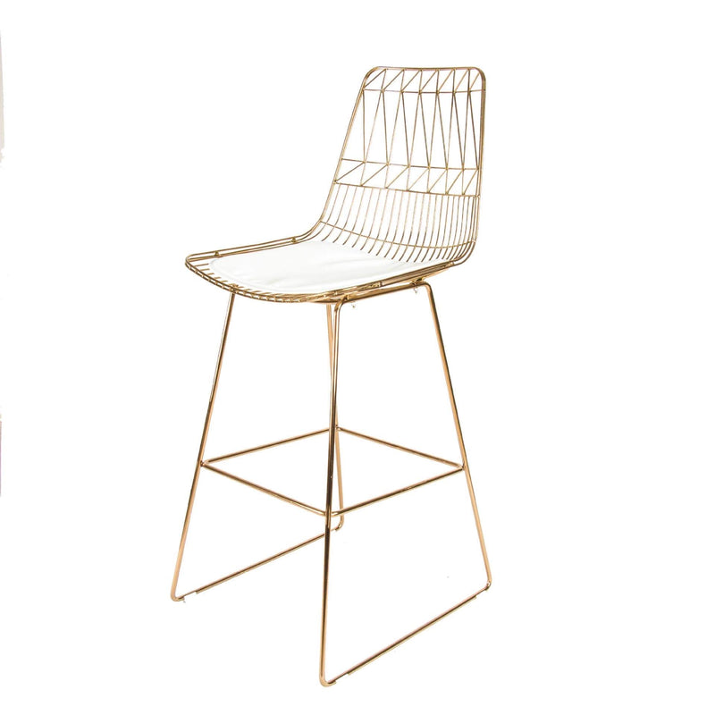 Arlo Plated Bar Stool